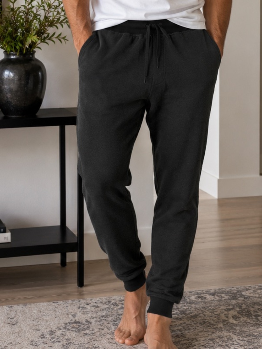 Lululemon Ease The Day Jogger Sweatpants Heather Gray Textured Men's Size XXL
